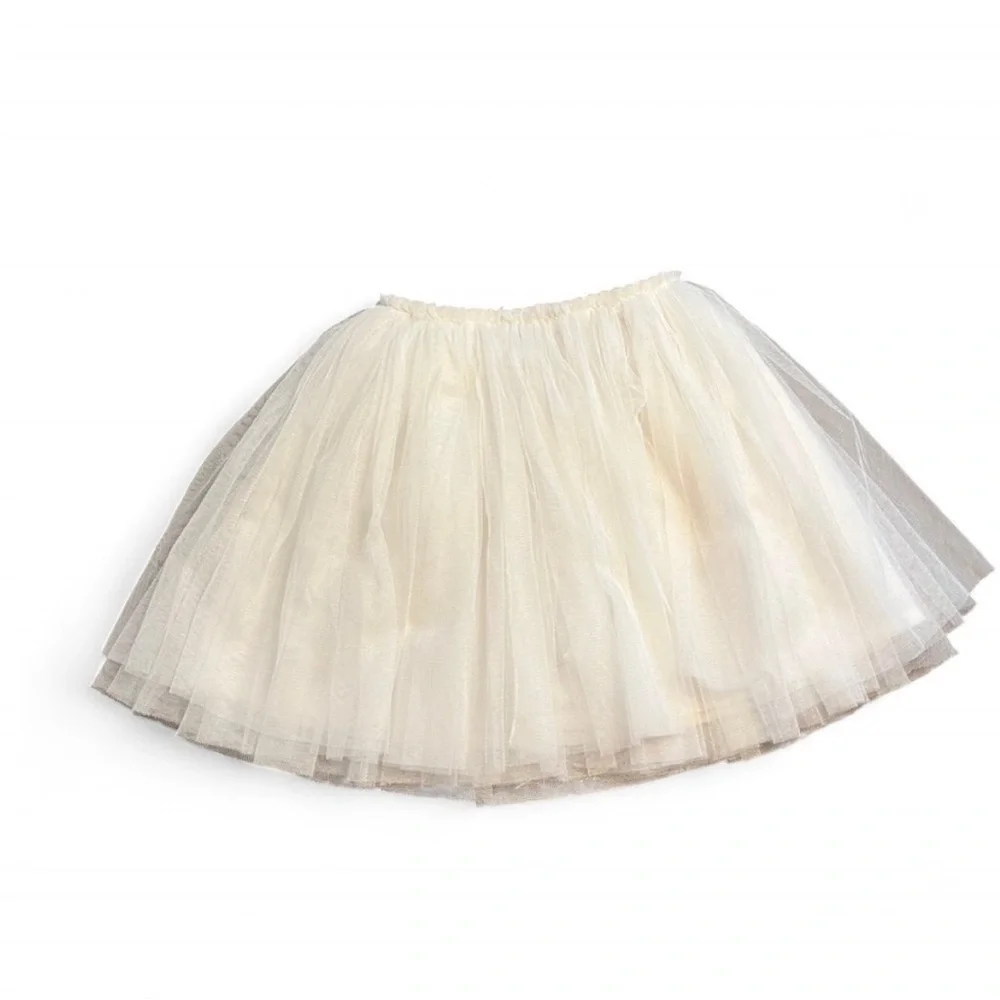 White Tulle Ballerina Tutu Skirt Toddler Dress-Up Dance Toddler 2T-3T